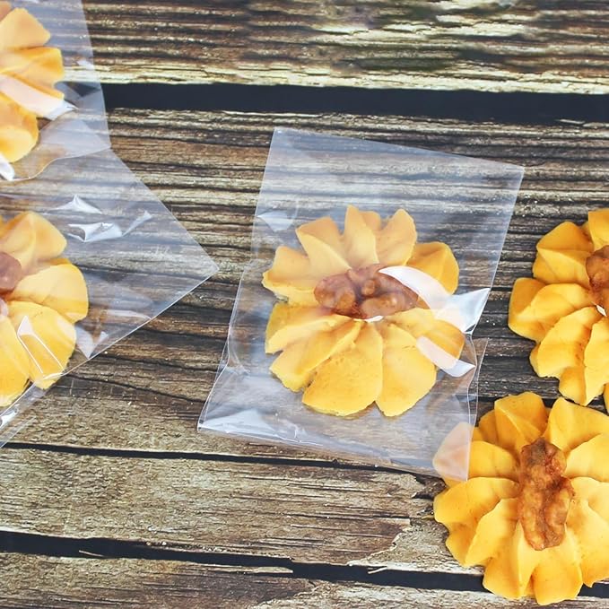 PigPotParty 3"x5" Cellophane Cookie Bags Self Sealing, Party Favors, Gift - Image 5