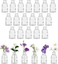 Glass Bud Vases Set of 24, Small Flower Vase in Bulk, Modern Wedding Reception by VIVIRENOIR