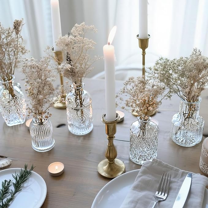 Glass Bud Vase Set of 76 Pcs Small Minimalist Vases - Image 5
