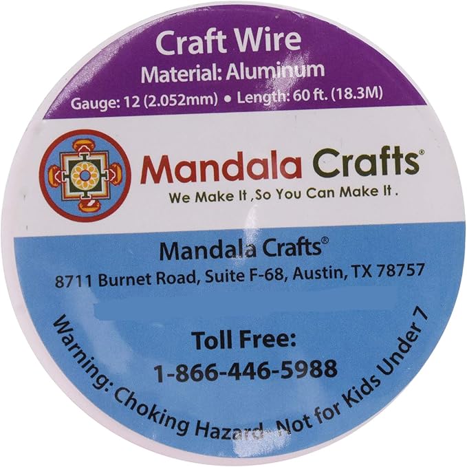 Mandala Crafts 12 Gauge Anodized Aluminum Craft Wire - Image 2