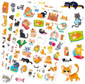 Cute Cat Stickers Kitty Decal Sticker 685 Counts Party Gifts Goodie Bags Decor by MoShining