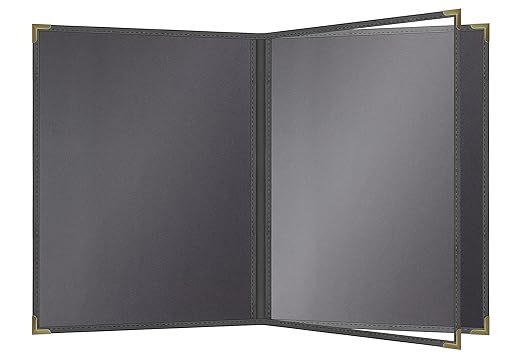 Goodsmart Pajco Style Restaurant Menu Covers – Pack of 10, Side-Loading Booklet by Goodsmart