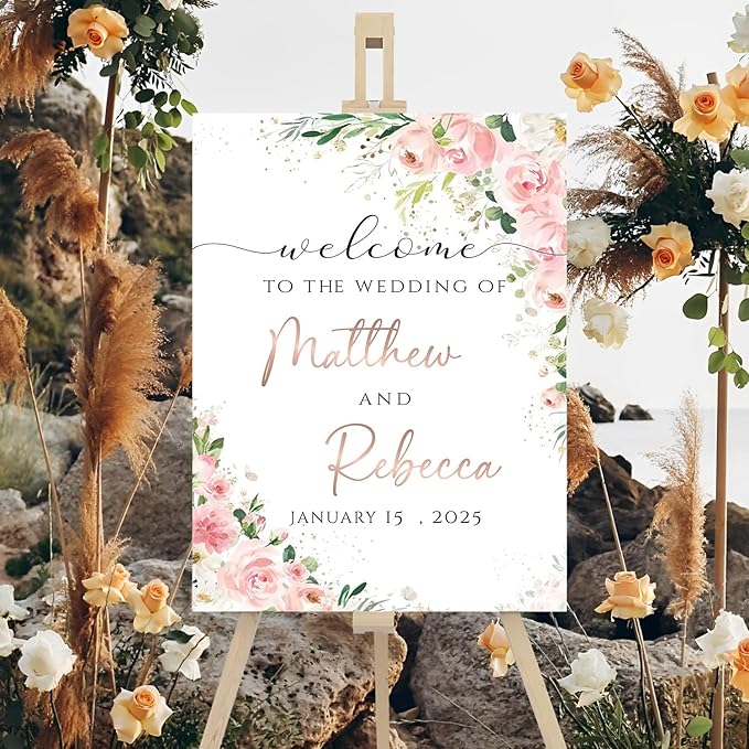 Welcome To Our Wedding Sign, Wedding Decorative Signage, Wedding Memorial Table - Image 3