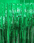 GOER 6.4 ft x 9.8 ft Metallic Tinsel Foil Fringe Curtains, Graduation, New Year by GOER