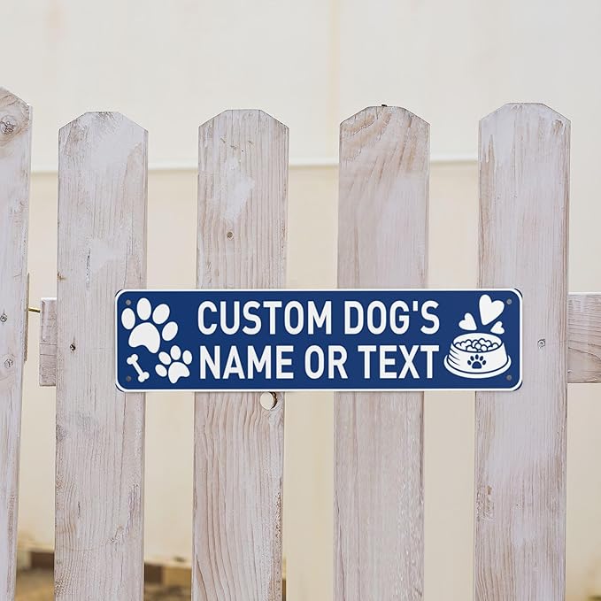 Custom Vintage Metal Sign Personalized Pet's Home Sign - Image 6