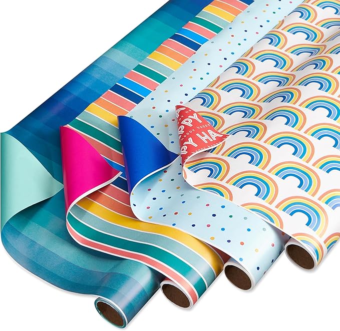 American Greetings 160 sq. ft. Reversible Wrapping Paper Set by AmericanGreetings