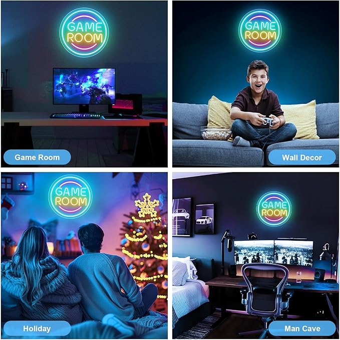 Gamer Neon Sign for Gamer Room Decor, Dimmable Gamer Room Neon Signs for Wall - Image 6