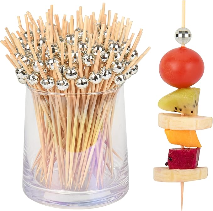 300 PCS Cocktail Picks Disco Ball Decor, Fancy Toothpicks by Unknown