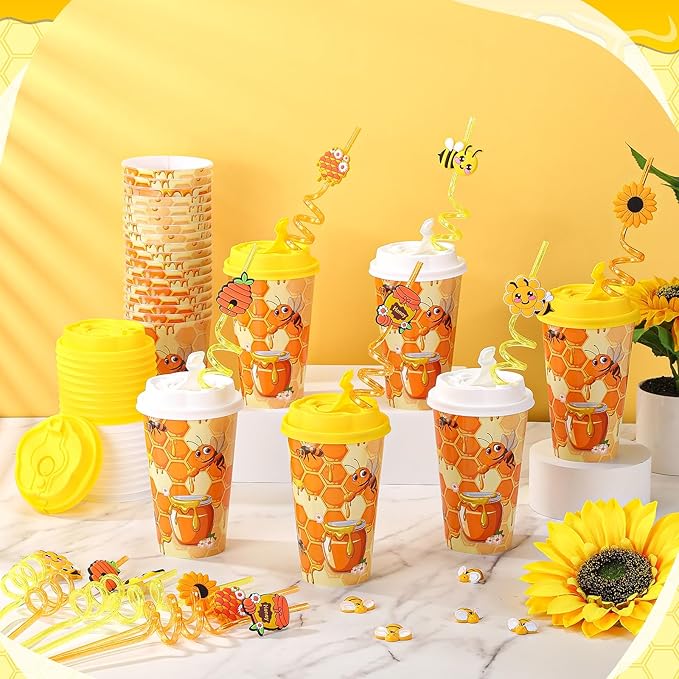 Yungyan 24 Sets Honey Bee Party Favors Goodie Cups - Image 5