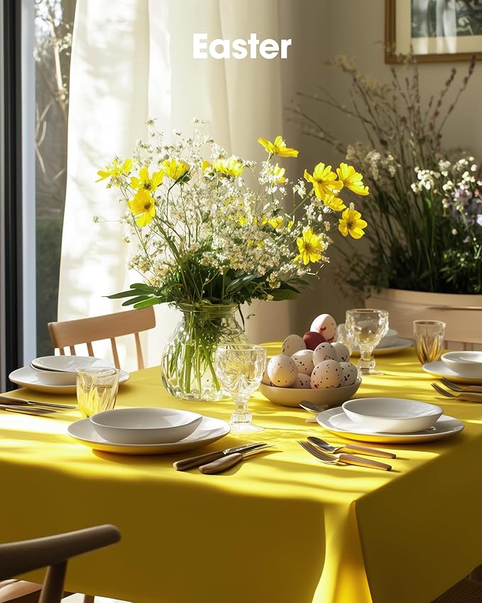 Pureegg Plastic Table Cloth Disposable 10 Pack, 54 x 108 Inch Table Cloths - Image 7