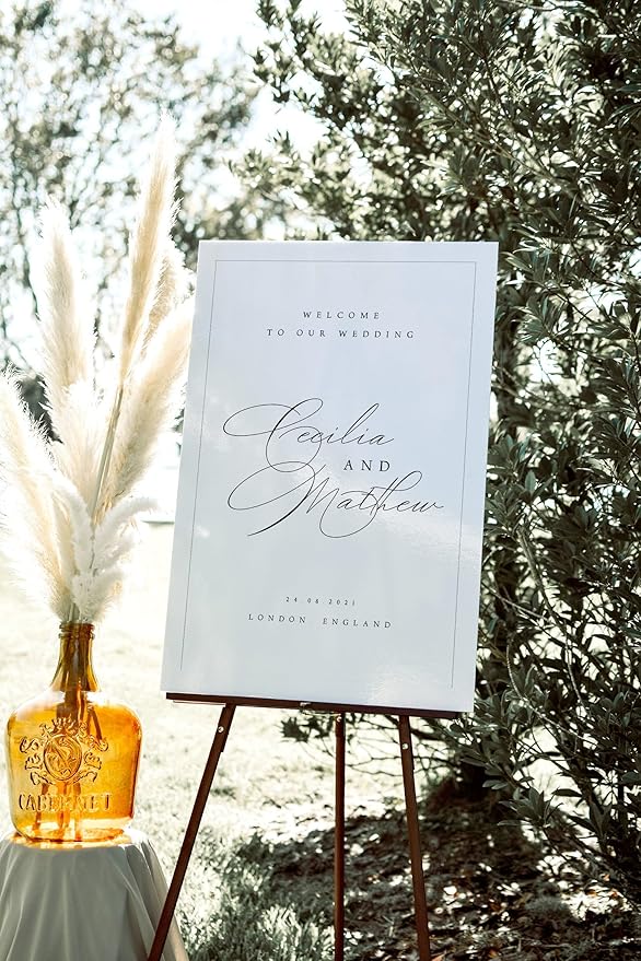Welcome Wedding Sign Personalized, Personalized Wedding Welcome Sign - Image 4