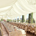 fani 6 Panels Ivory Wedding Ceiling Drapes 5ftx30ft Ceiling Drapes Chiffon by fani