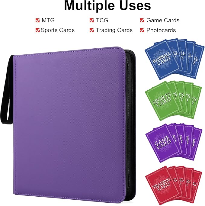 GEAoffice 12 Pocket Card Binder Holds 720 Cards - Image 6