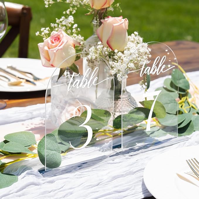 Clear Arch Acrylic Table Numbers - Image 5