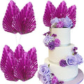 Ephlyn 6Pcs Paper Palm Leaves Fan Cake Toppers Palm Leaf Fan Cake Picks Craft by Ephlyn