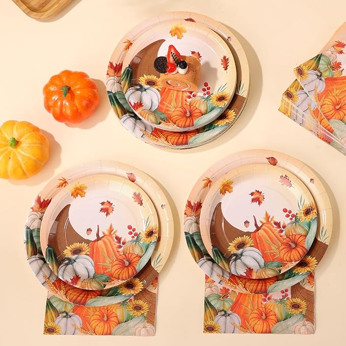 Friendsgiving Plates and Napkins Sets - Image 4