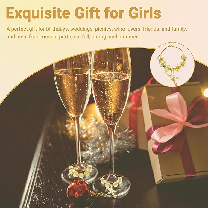 50 Sets Wine Glass Charms, Wine Charms - Image 8
