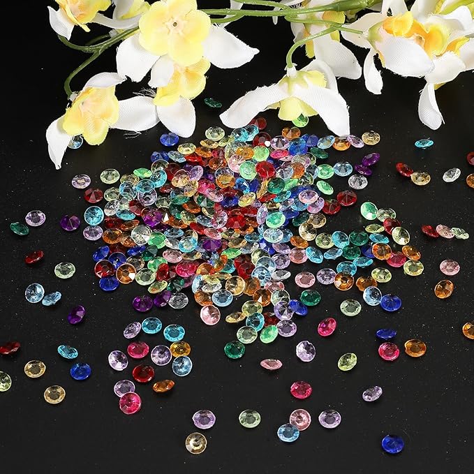 PATIKIL 4000 Pcs Wedding Table Scatter Confetti Crystals 6mm Acrylic Diamonds - Image 5