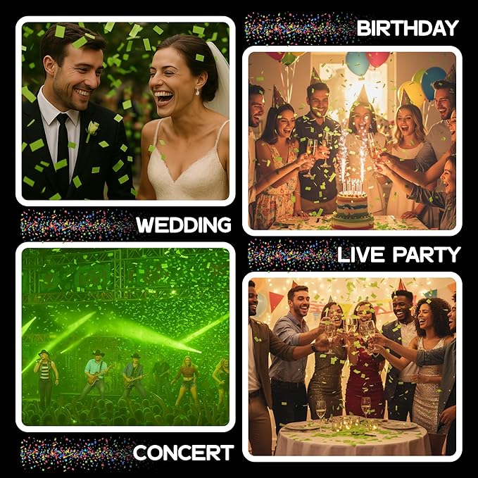 Ultimate Confetti, Light Green Biodegradable Confetti - Image 6