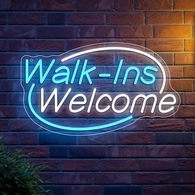Walk-Ins Welcome Neon Sign, Neon Sign by STOERNEON