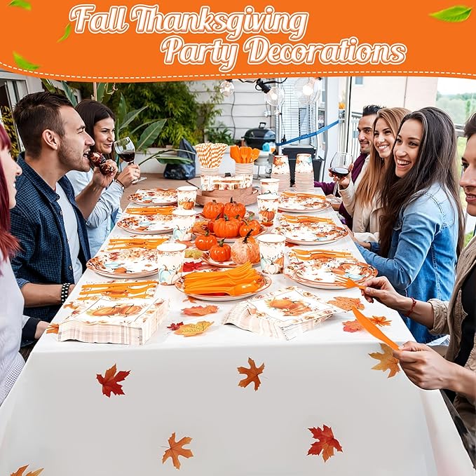 452 Pcs Fall Party Decorations Thanksgiving Party Supplies Fall Maple Leaves - Image 4