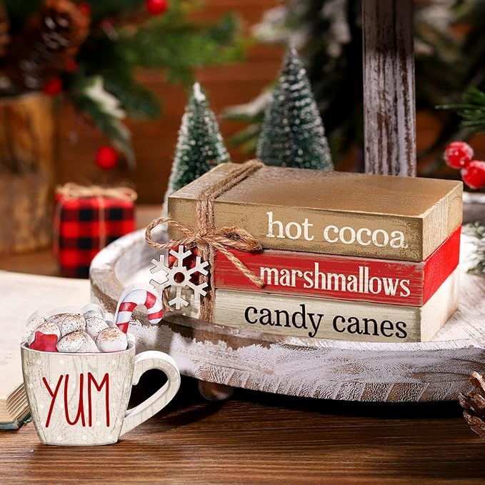4 Pcs Christmas Table Decorations Winter Snowflake Tiered Tray Decorations - Image 6