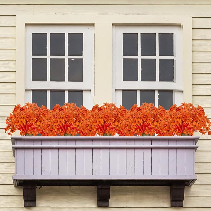 20 Bundles Artificial Fall Flowers No Fade Faux Autumn Plants Fake Flowers No - Image 4