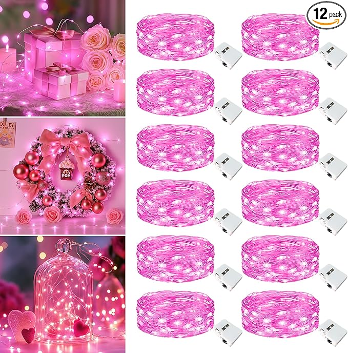 12 Pack Fairy Lights Battery Operated - 7ft 20 Led Twinkle Lights 3 Modes by Unknown