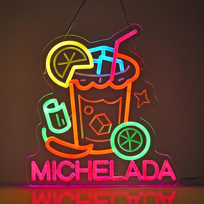 CNBEYOUNG Michelada Neon Sign, Neon Lights Hanging Wall Art Decoration by CNBEYOUNG