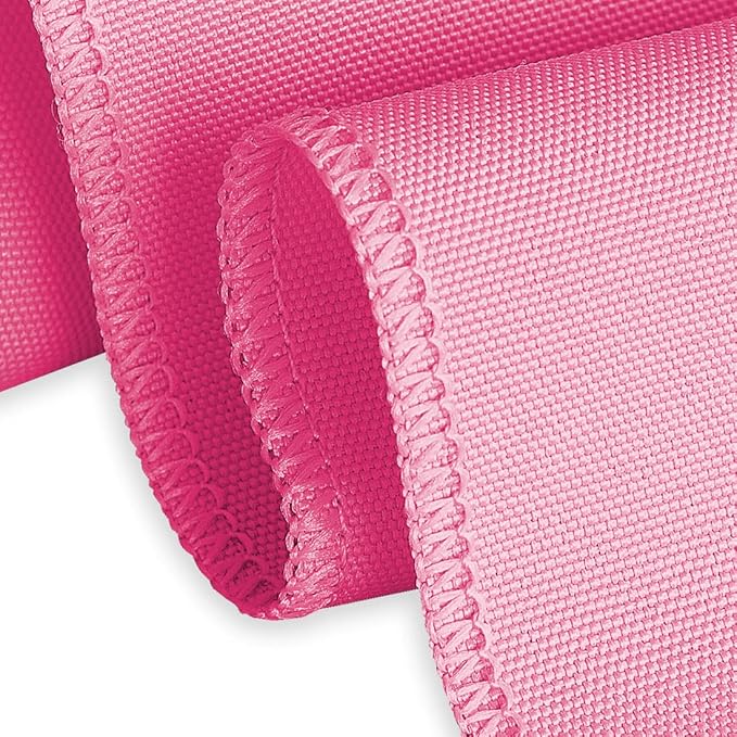 LTC LINENS 10 Pack 120 Inch Round Tablecloth Fuchsia - Image 4