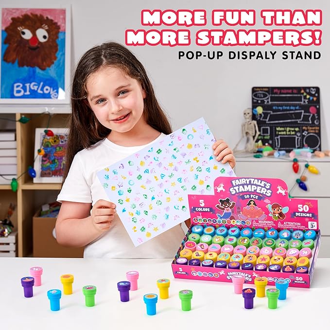 JOYIN 50 Pcs FairyTale's Themed Stamps - Image 5