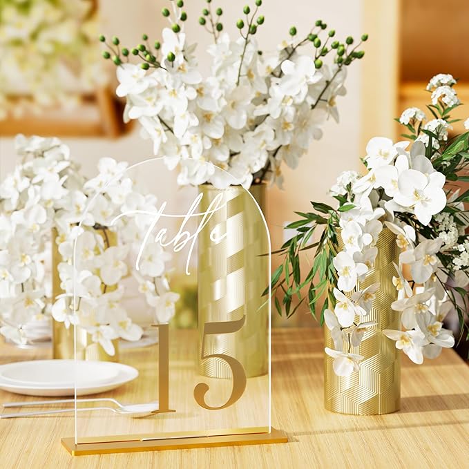 Arch Wedding Table Numbers 1-15 - Image 3