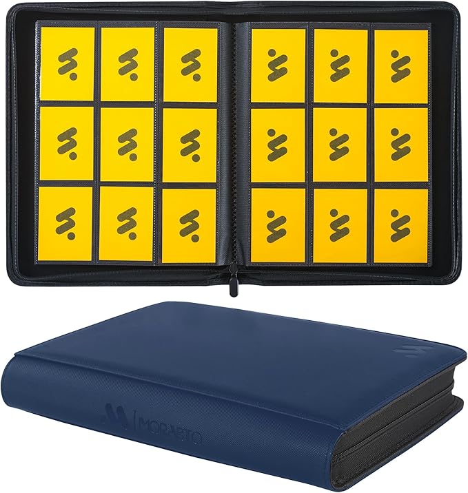 Card Binder 9 Pocket, Trading Card Binder Holds up to 360 Cards by MORABTO