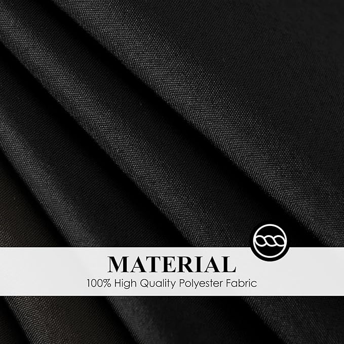 Round Tablecloth 10 Pack 108 Inch Black Tablecloths Washable Decorative Linen - Image 5