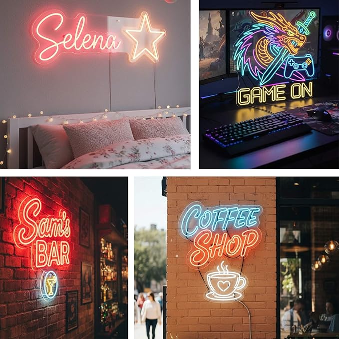 Custom Neon Signs for Wall Decor, Customized Name Light Sign for Wall, Led - Image 2