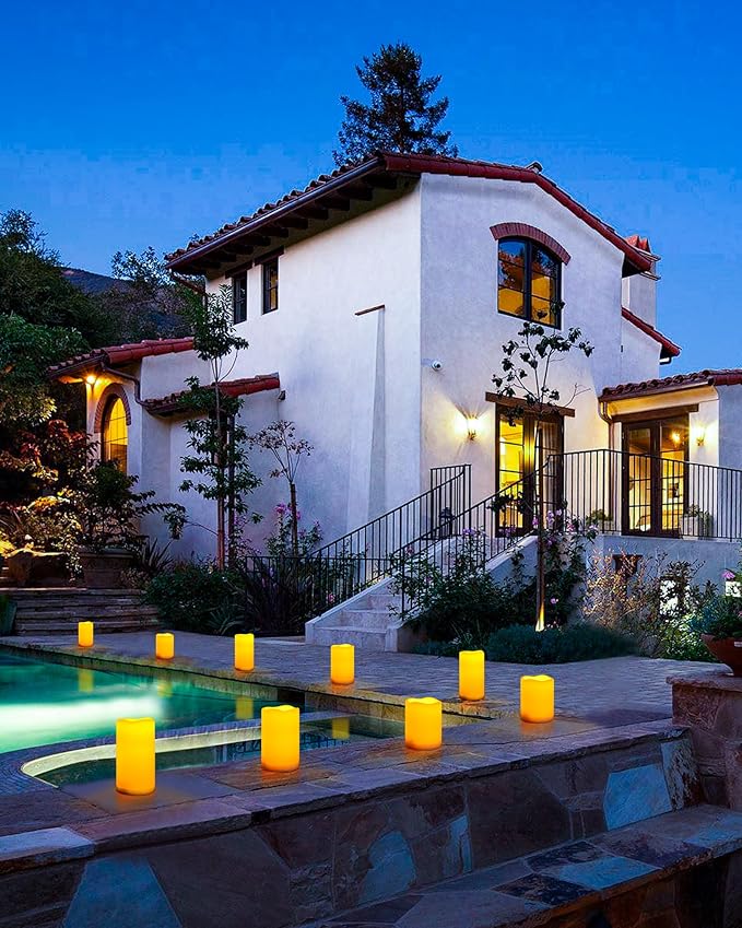 Da by Candles Battery Operated Candles LED Outdoor Waterproof Candles Plastic - Image 5