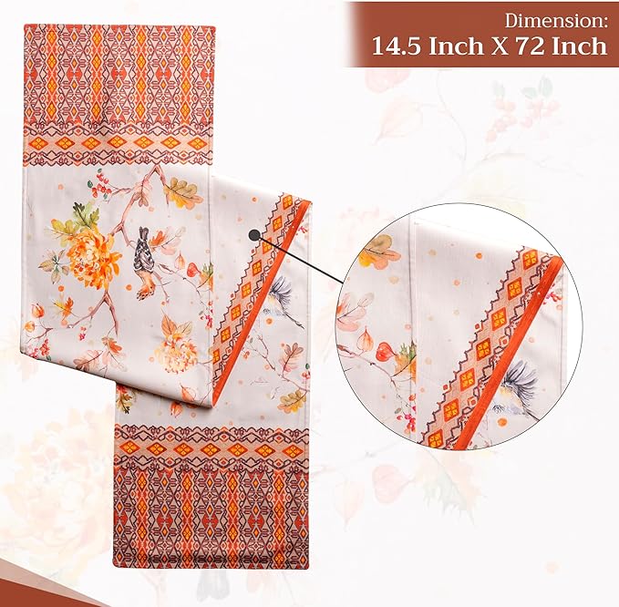 Maison d' Hermine Table Runner 100% Cotton Double Layer Table Runners 72 inches - Image 4