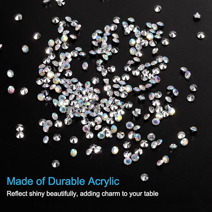 PATIKIL 14000Pcs Wedding Table Scatter Confetti Crystals 3mm Acrylic Diamonds - Image 3