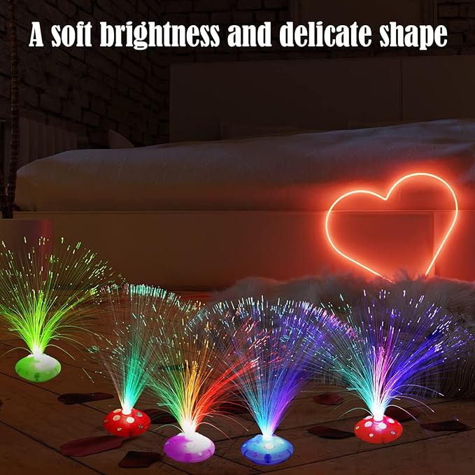 Retisee 24 Pcs Halloween Fiber Optic Lamp Multicolored Centerpiece Optic Lights - Image 6