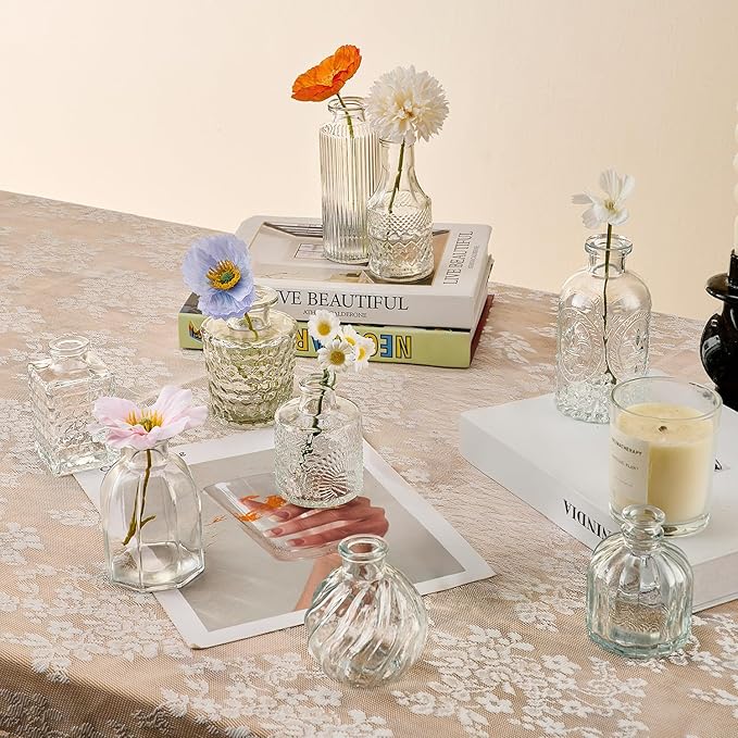 Glass Bud Vase Set of 24 Pcs Small Minimalist Vases - Image 4