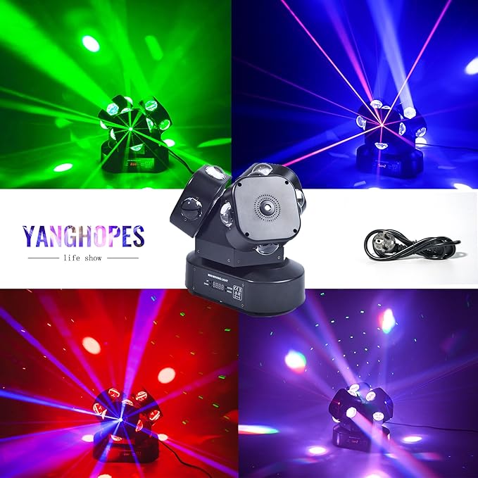 Moving Head DJ Light DMX 512 Strobe Lighting LED - Image 3
