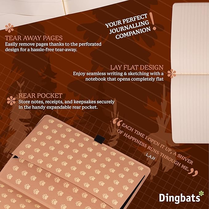 Dingbats* Wildlife Dotted Journal Notebook A5 - Image 6