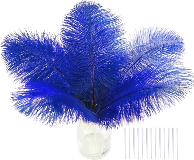 SOGUGOM Blue Craft Ostrich Feathers by SOGUGOM