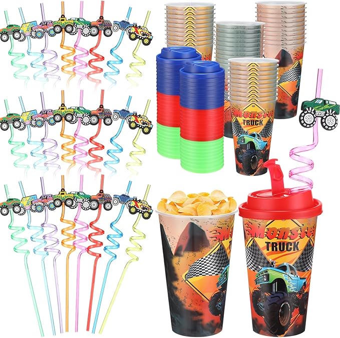 Yungyan 36 Sets Monster Truck Party Favors Goodie Cups by Yungyan