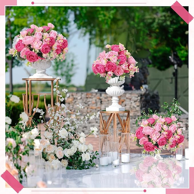 8 Bundles Artificial Peonies Flowers Boho Faux Flowers Arrangements Artificial - Image 7