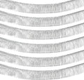 10 Pack 10 Feet Silver Foil Fringe Garland Metallic Tinsel Streamers Banner by AIKENLIN