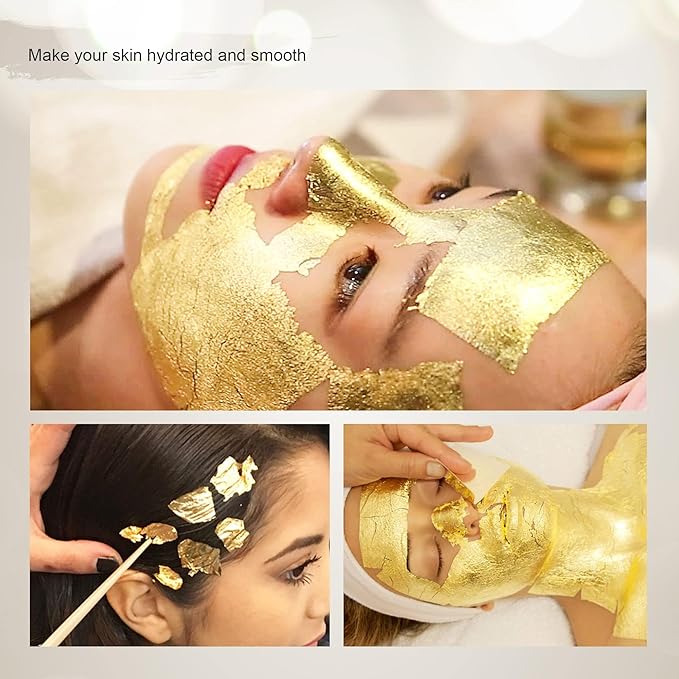 Edible Gold Leaf Sheets, 10 Sheets 1.7" 24kt Gold Foil Edible - Image 6
