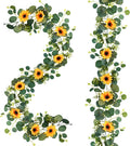 Uieke 2 Pack Artificial Sunflower Garland, 6ft/Strand Silk Sunflowers Hanging by Uieke