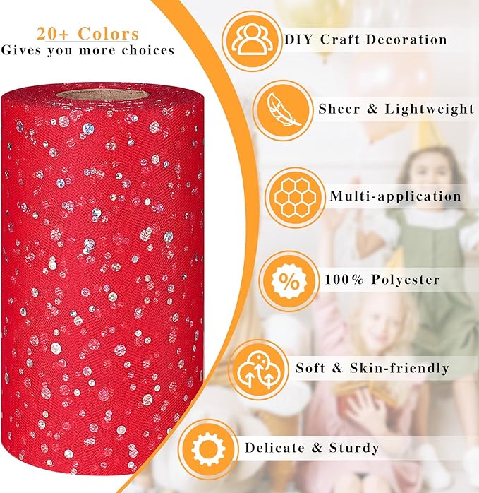 Glitter Tulle Rolls - Image 2