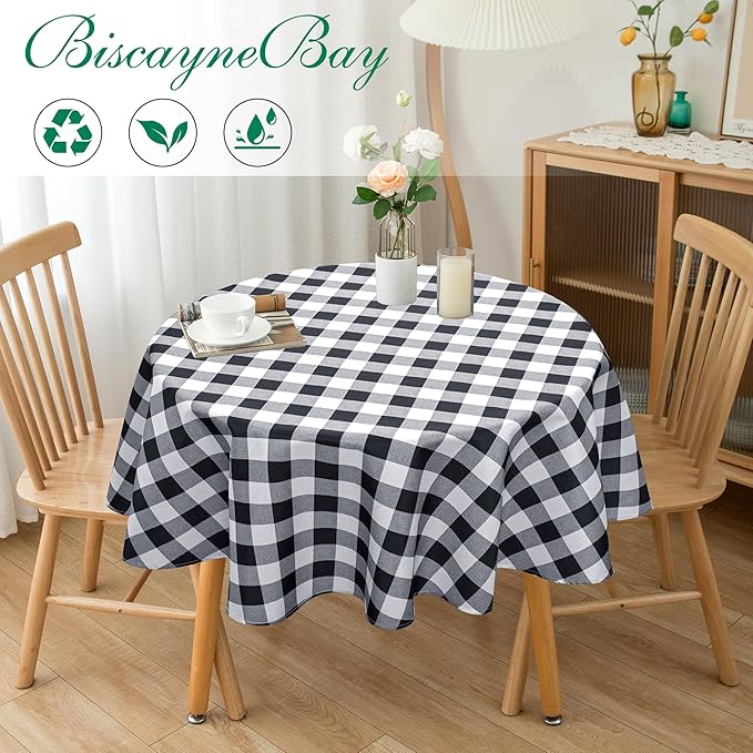 Biscaynebay Fabric Round Tablecloths 70", Wedding & Parties - Image 2